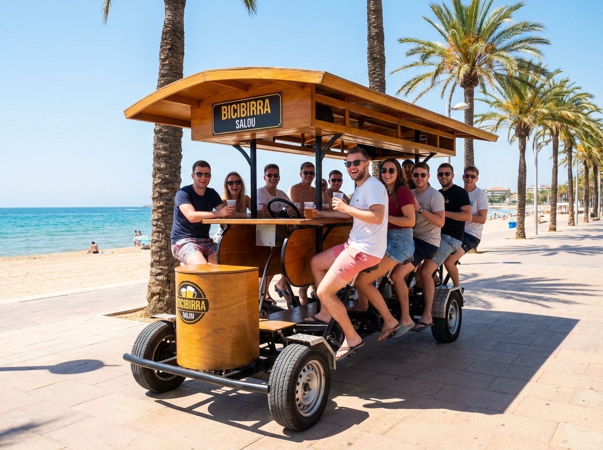 Bicibirra en Salou para despedidas (bici-bar)