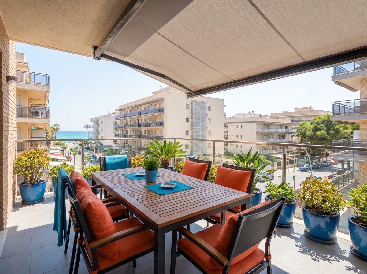 Apartamentos en el centro de Salou para grupos (piscina y terraza)