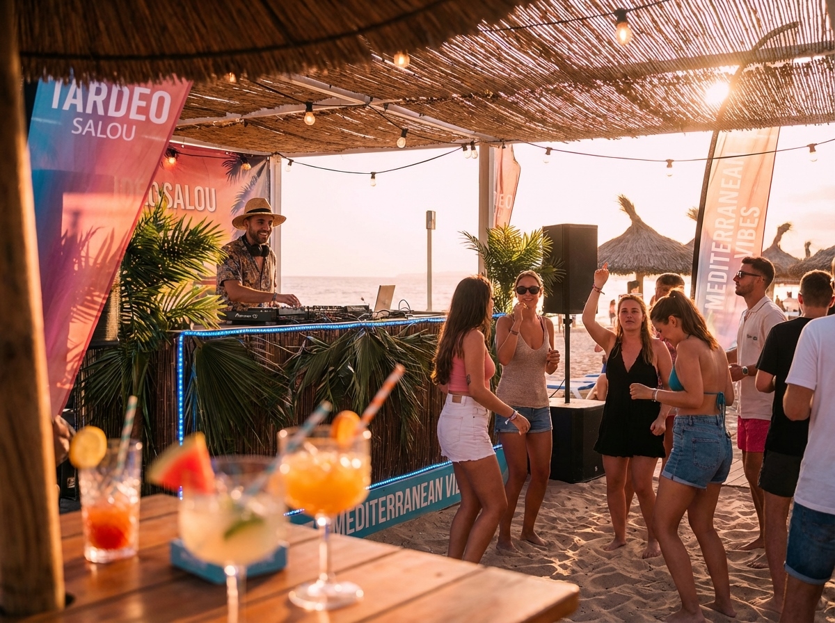 Tardeo con DJ en chiringuito de playa Salou