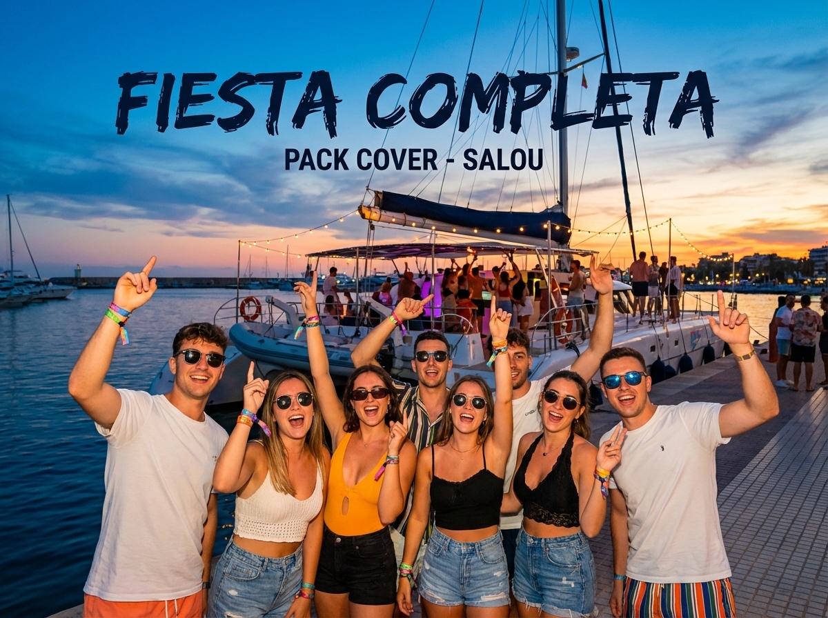 Pack Fiesta Completa en Salou: actividad + barco + cena + discoteca