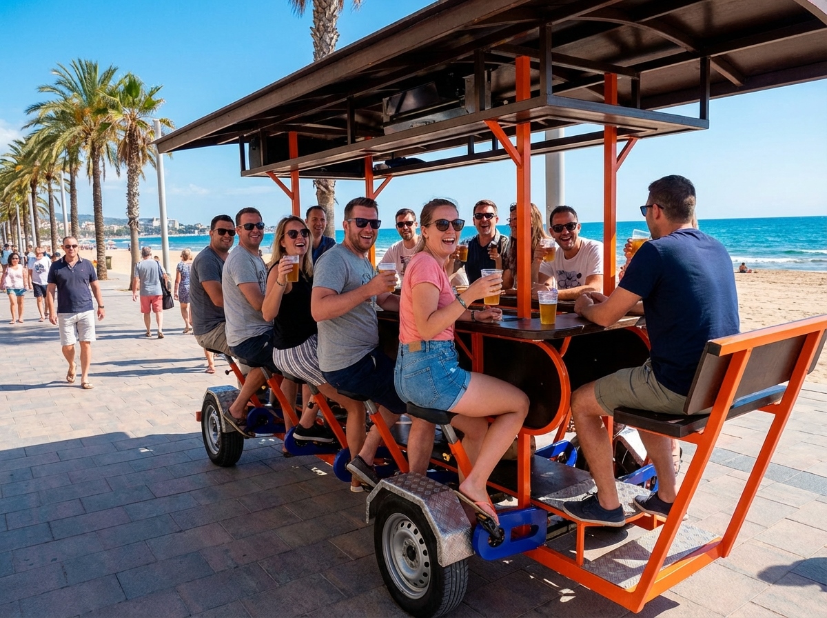 Bicibirra en Salou para despedidas (paseo con bebida)