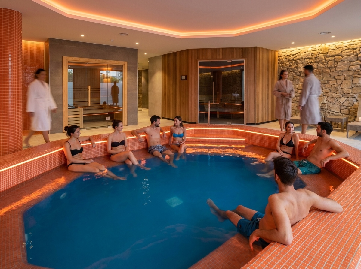 Spa y relax en Salou para despedidas (jacuzzi, piscina)